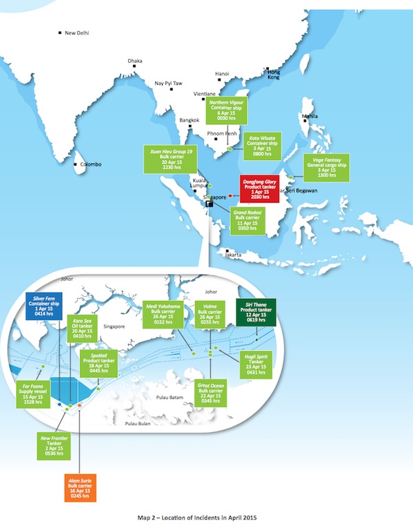 Asia Incidents April. Courtesy of ReCAAP ISC Asia Incidents April. Courtesy of ReCAAP ISC