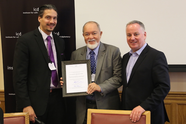 Sir James Mancham receives recognition for diplomacy & world peace Sir James Mancham receives recognition for diplomacy & world peace