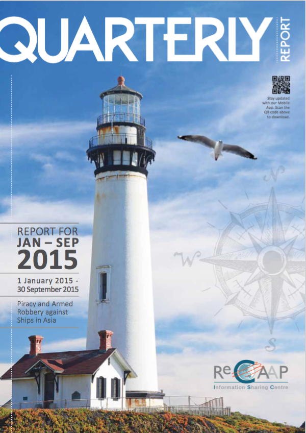 ReCAAP 3rd Quarterly 2015 Report Cover