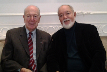 Sir James (right) with Dr. Olivier Giscard d’Estaing