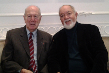Sir James (right) with Dr. Olivier Giscard d’Estaing Sir James (right) with Dr. Olivier Giscard d’Estaing