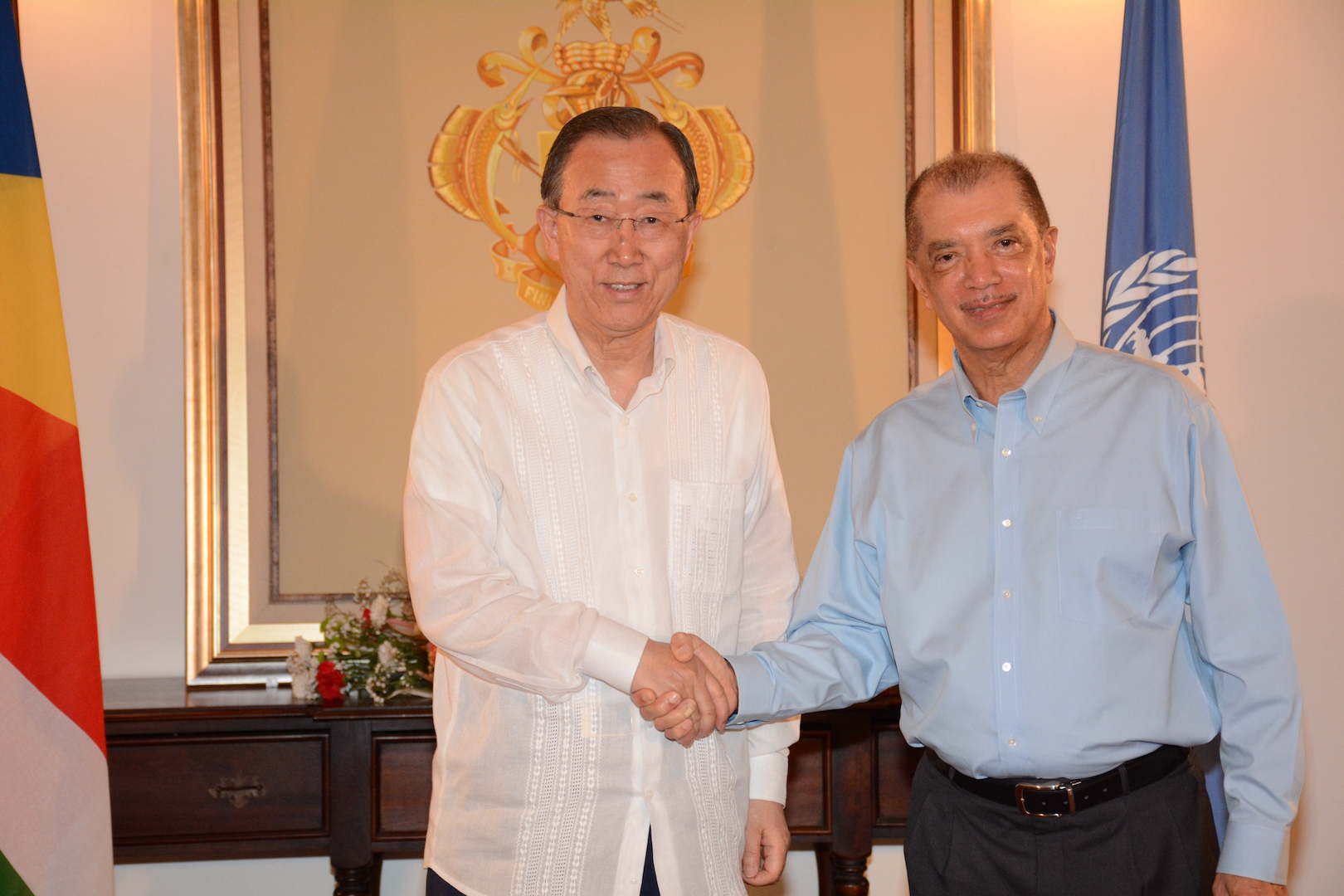 Pres Michel Meets UN SecGen Ban ki-moon Pres Michel Meets UN SecGen Ban ki-moon