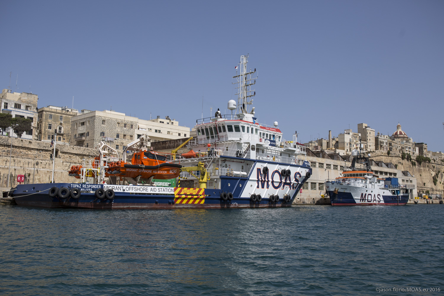 MOAS Boats Responder & Phoenix in Malta - Photo: Jason =Florio/MOAS