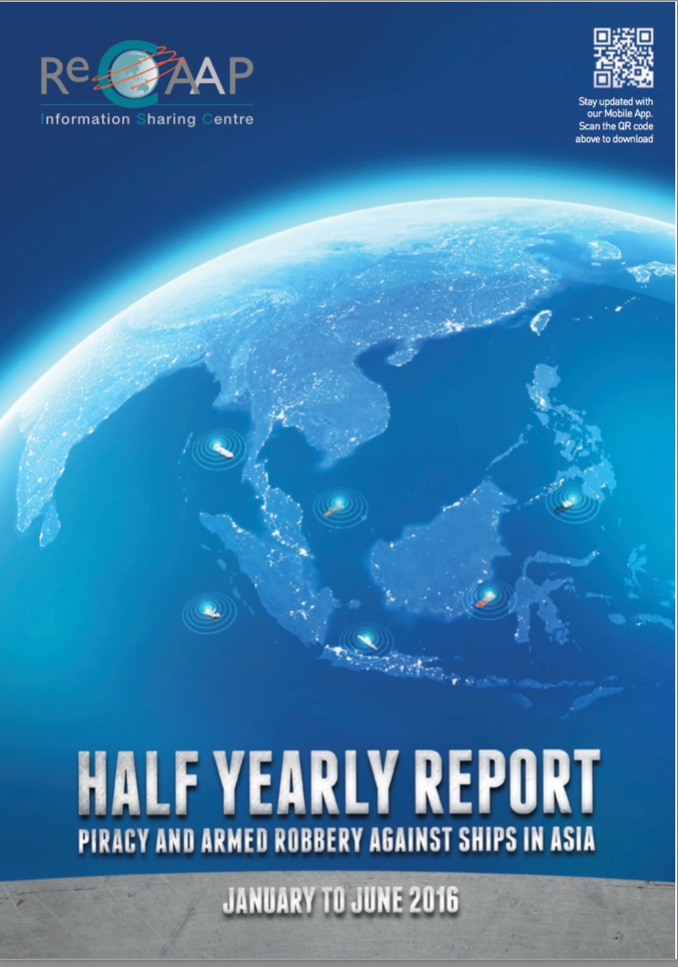 ReCAAP ISC Half Year Report 2016, Cover