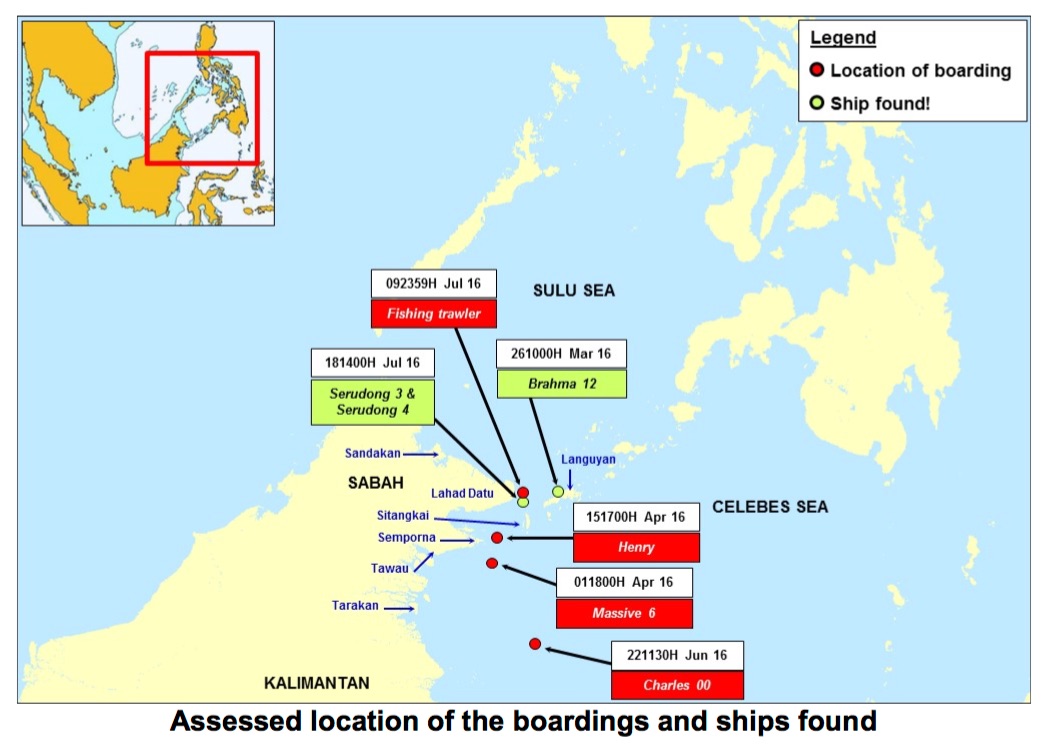 Location of Incidents. Images: ReCAAP ISC Location of Incidents. Image: ReCAAP ISC