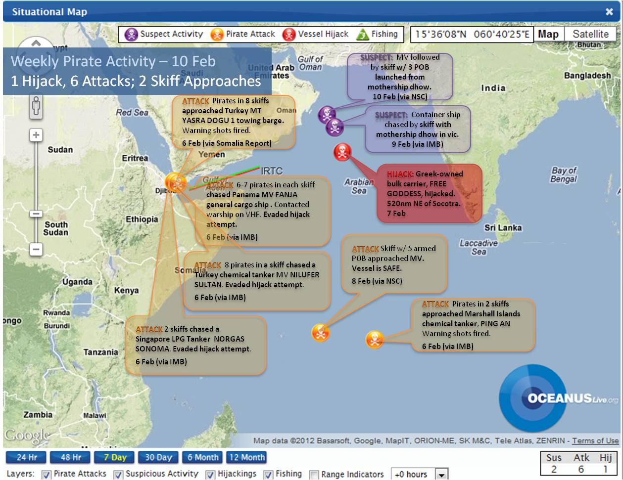 HoA Weekly Pirate Activity Map