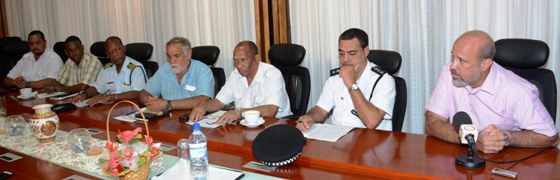 HLCMSS After Meeting with Minister Larue - Photo: Seychelles Nation