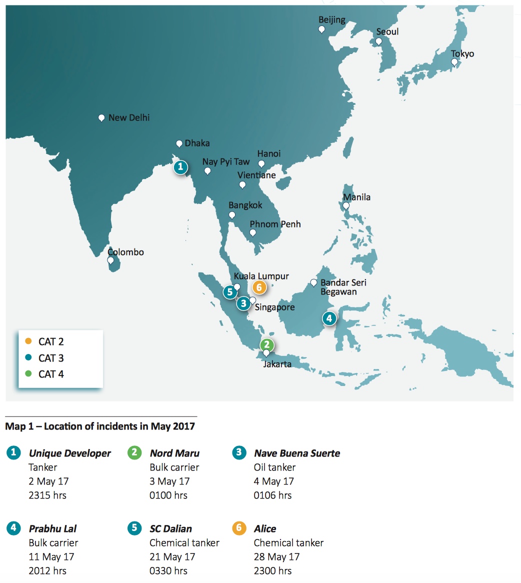 Location of Incidents, Map 1 - ReCAAP ISC Location of Incidents, Map 1 - ReCAAP ISC