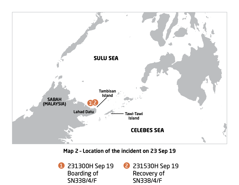 Map 2 - Location of the incident on 23 Sep. Courtesy of ReCAAP ISC Map 2 - Location of the incident on 23 Sep. Courtesy of ReCAAP ISC