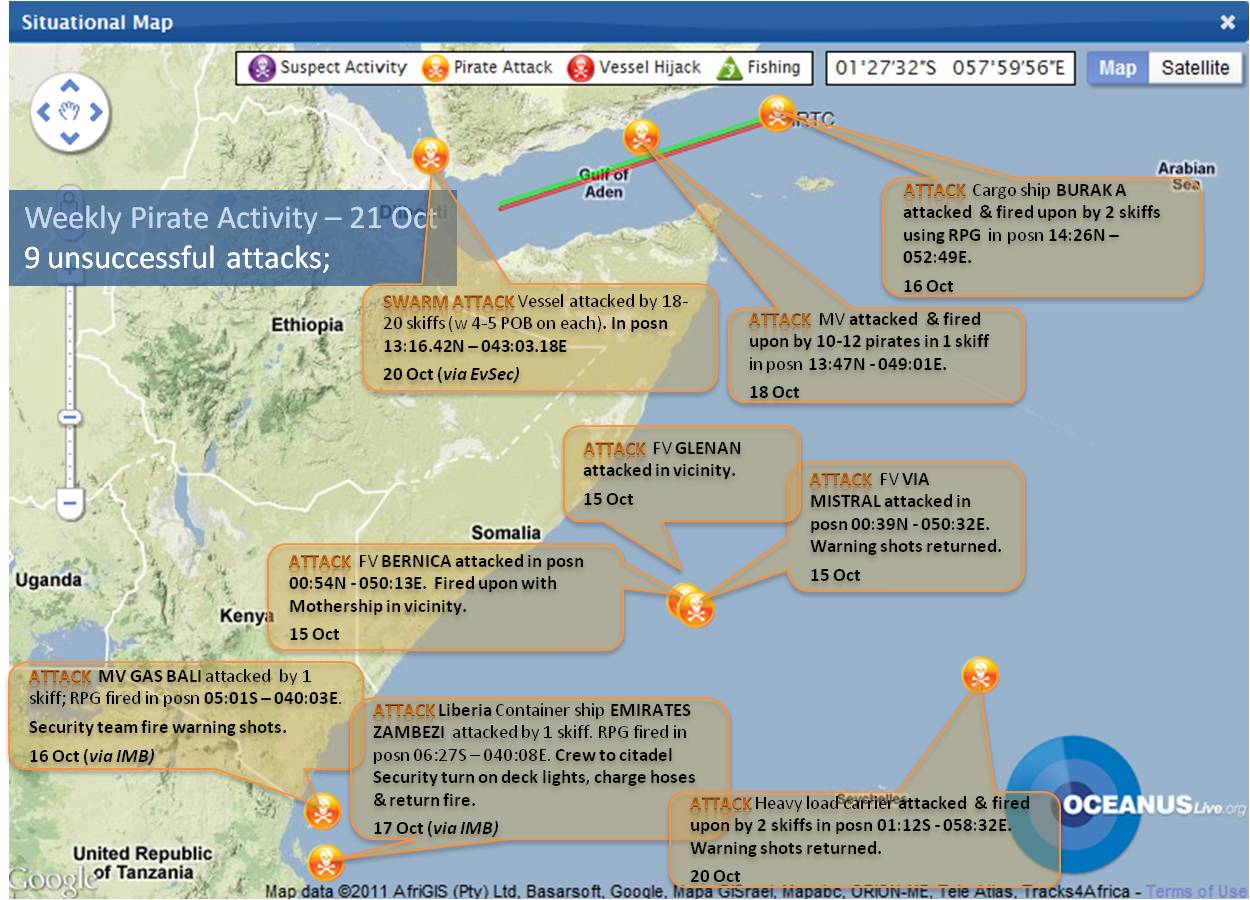 HoA Weekly Pirate Activity Map