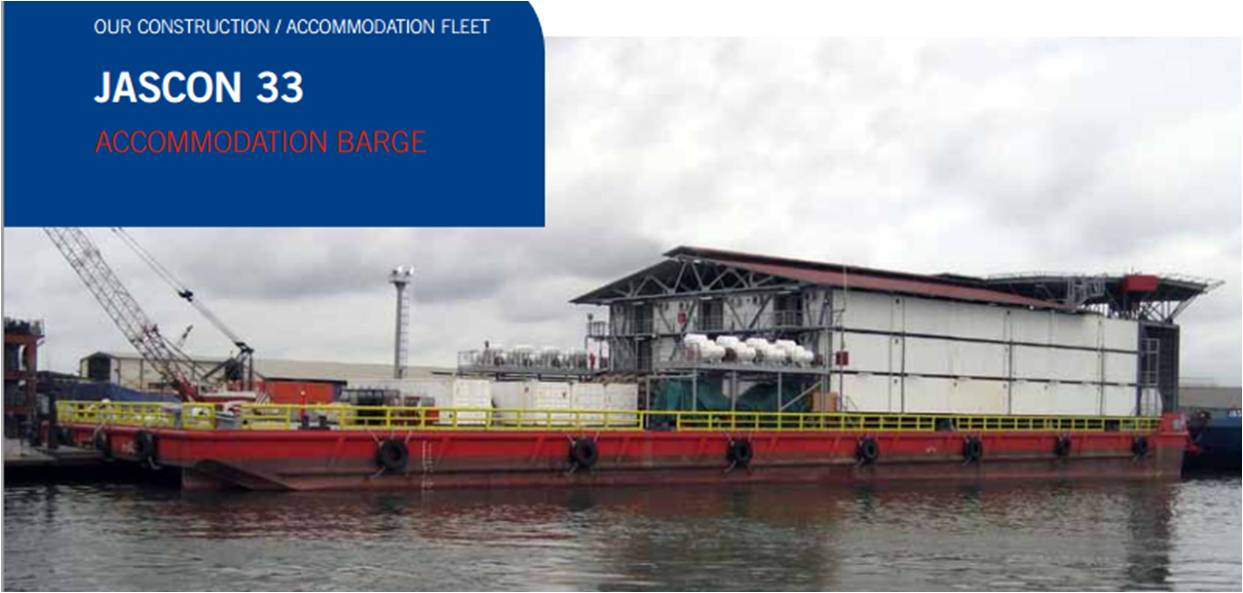 Attacked Barge Jascon 33 - Photo Sea trucks Group