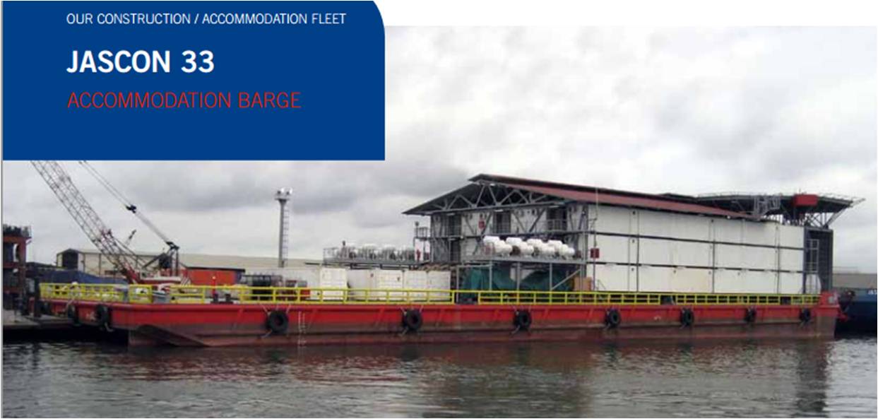 Attacked Narge Jascon 33 Attacked Barge Jascon 33 - Photo Sea trucks Group