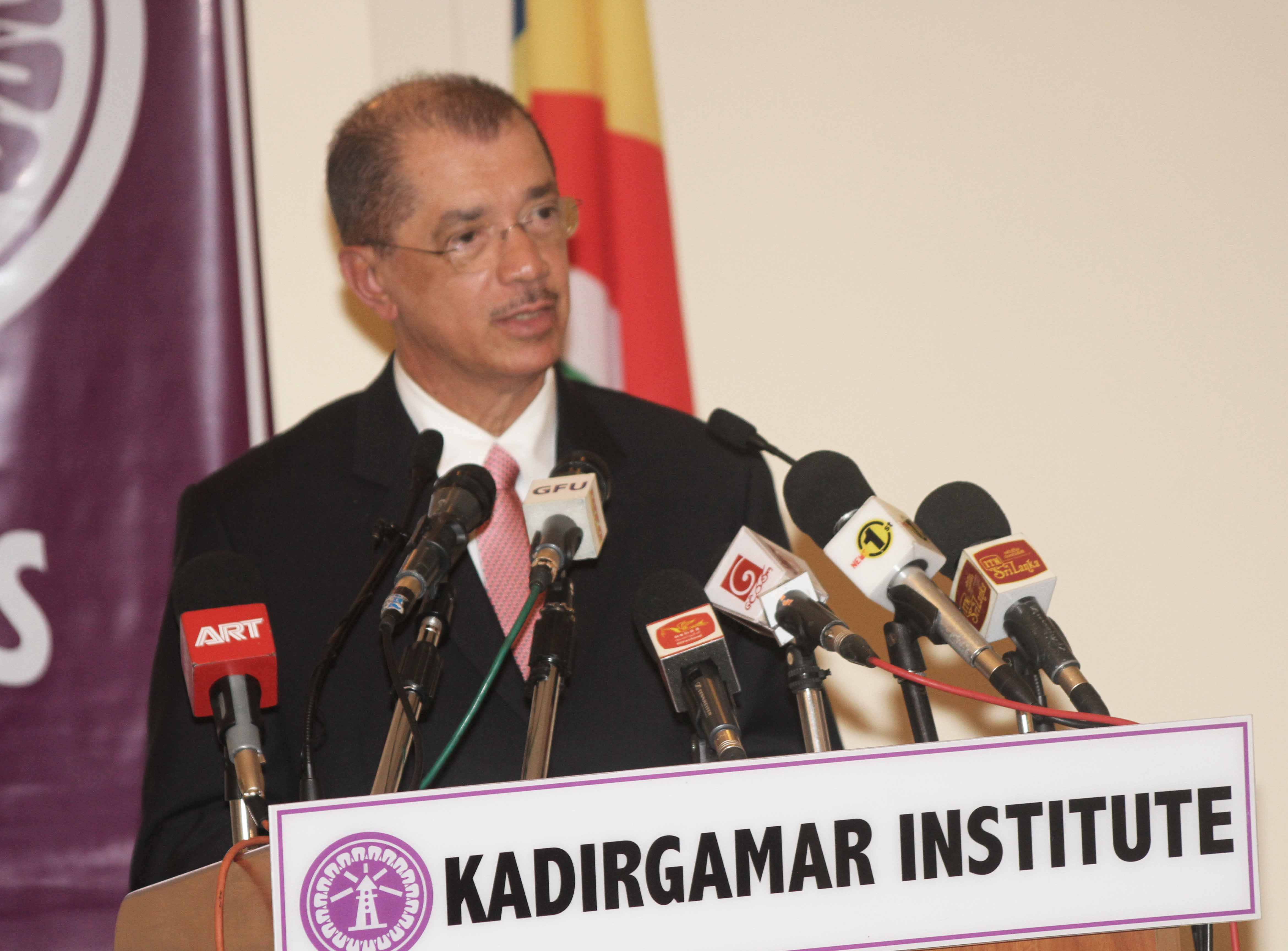 President Michel at Kadirgamar Institute President Michel at Kadirgamar Institute