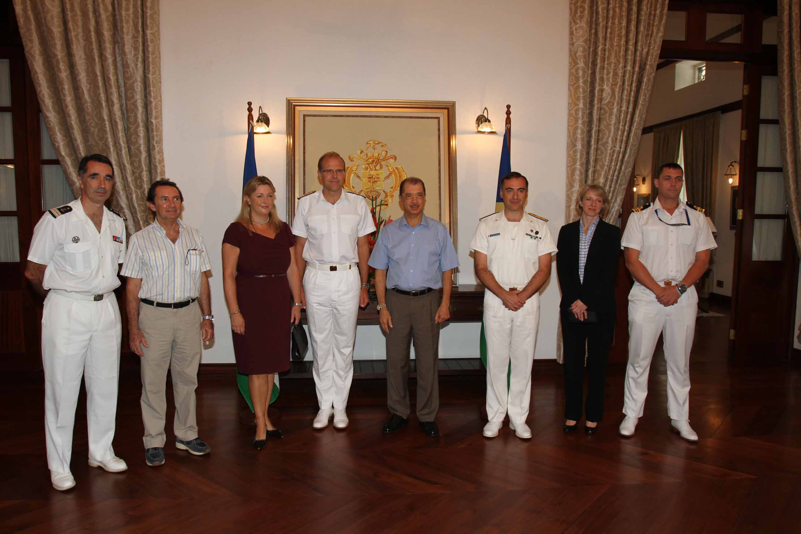 EUNAVFOR Delegation Visits the Seychelles EUNAVFOR Delegation Visits the Seychelles