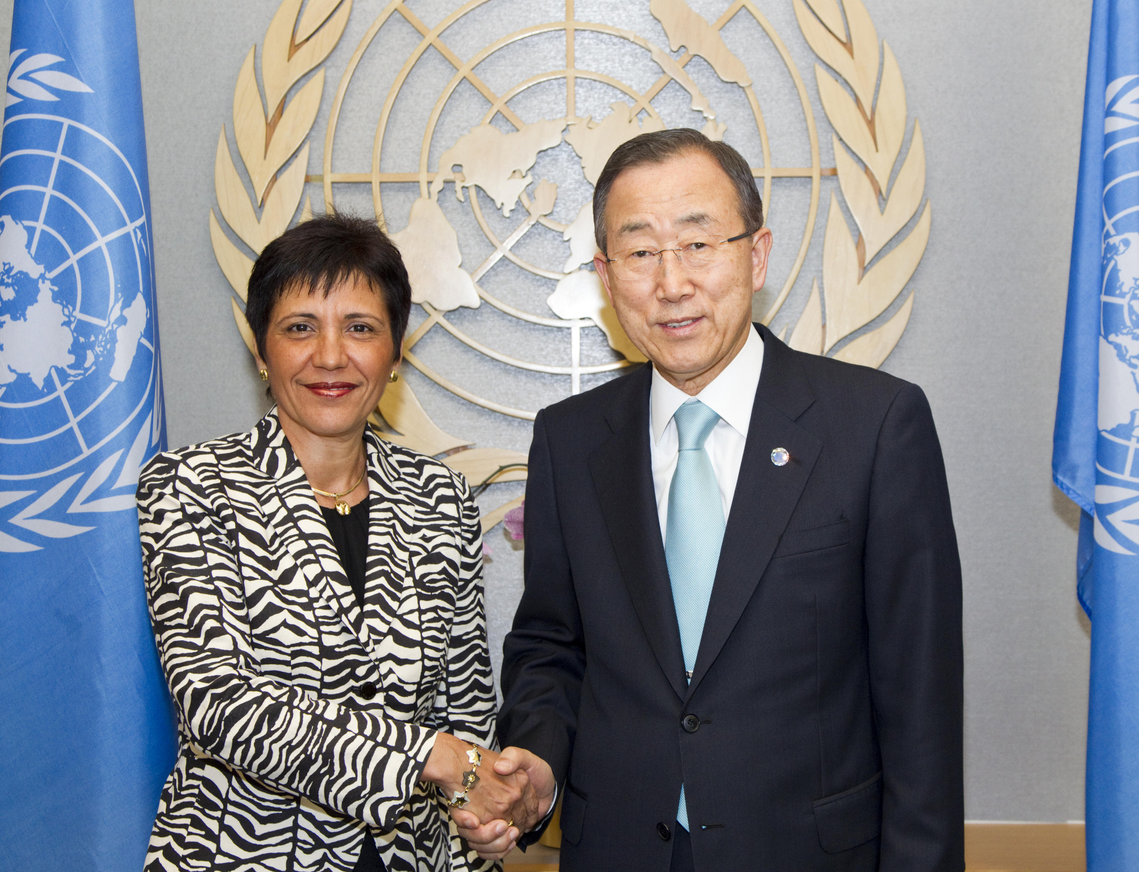 Amb Potter with UN Sec Gen Amb Potter with UN Sec Gen