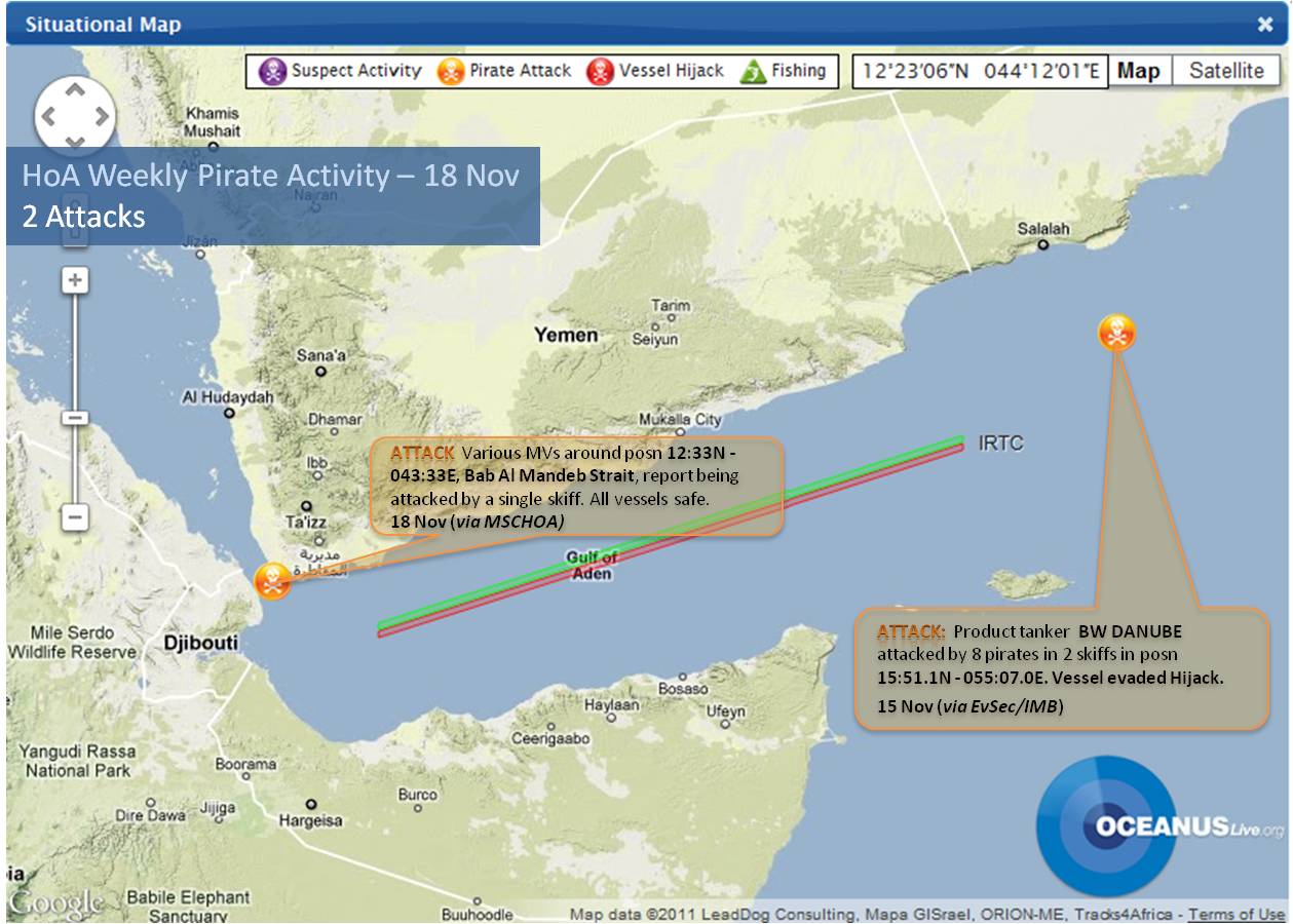 HoA Weekly Pirate Activity Map