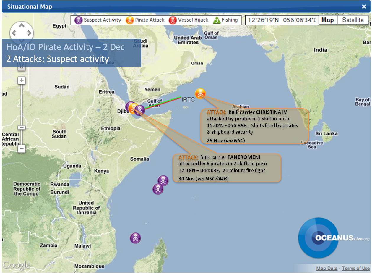 HoA Weekly Pirate Activity Map