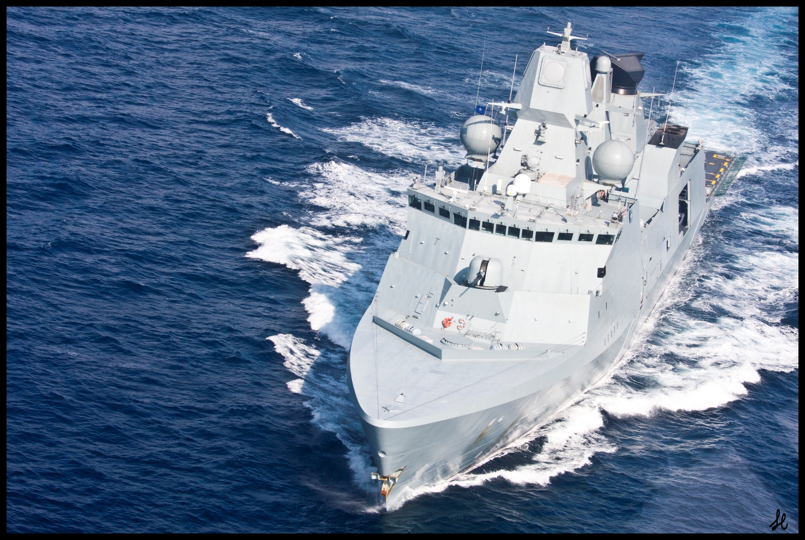Danish warship Iver Huitfeldt Photo: NATO