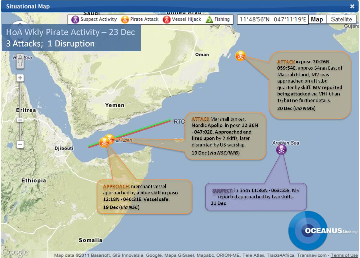 HoA Weekly Pirate Activity Map