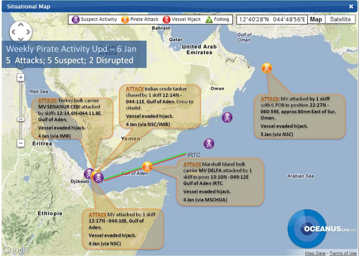 HoA Weekly Pirate Activity Map