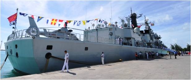 The CNS Harbin in Port Victoria yesterday Photo: The Nation The CNS Harbin in Port Victoria yesterday