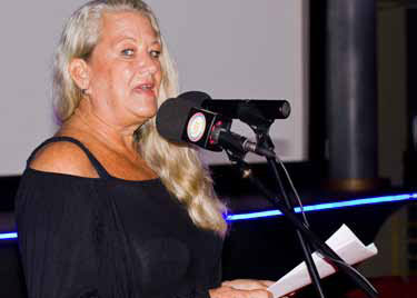 Sandra Hanks, sister to the film’s star Tom Hanks, was MC for the event (Photo: TODAY)