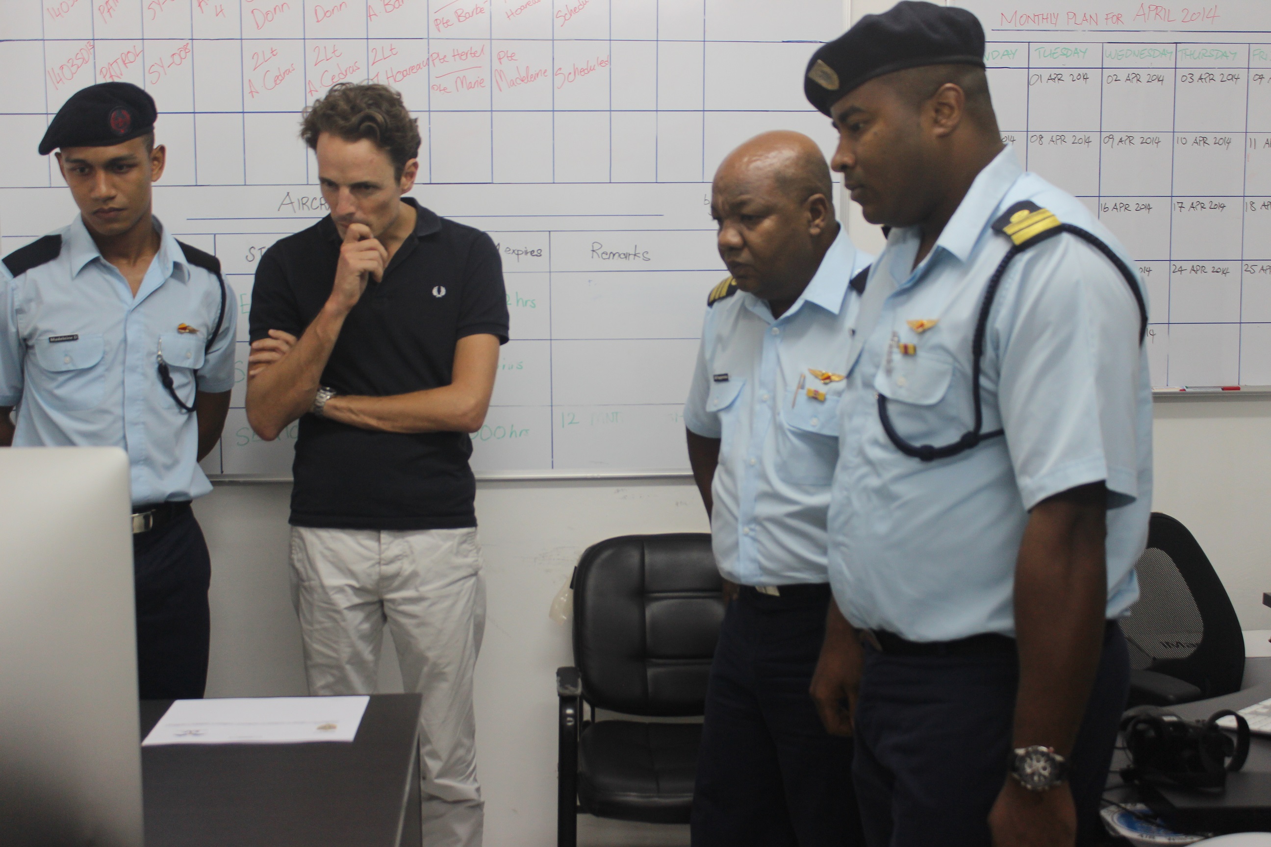 Seychelles Air Force Flight Software Presentation Photo: EUCAP Nestor Seychelles Air Force Flight Software Presentation Photo: EUCAP Nestor