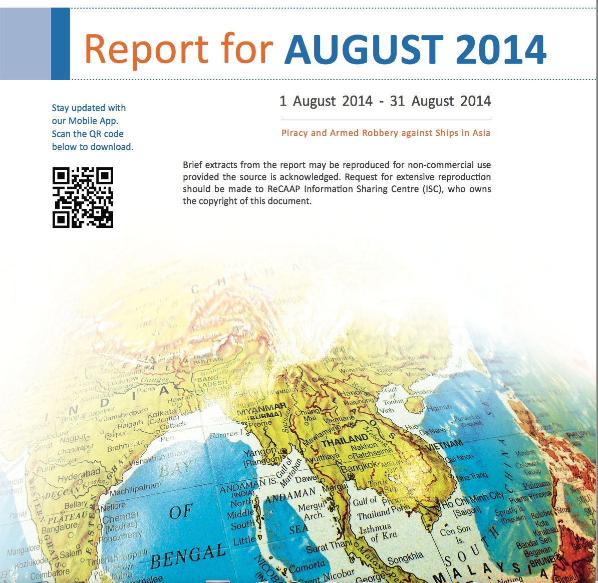 ReCAAP August 2014 Report
