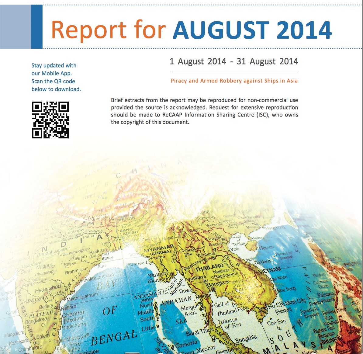ReCAAP August 2014 Report ReCAAP August 2014 Report