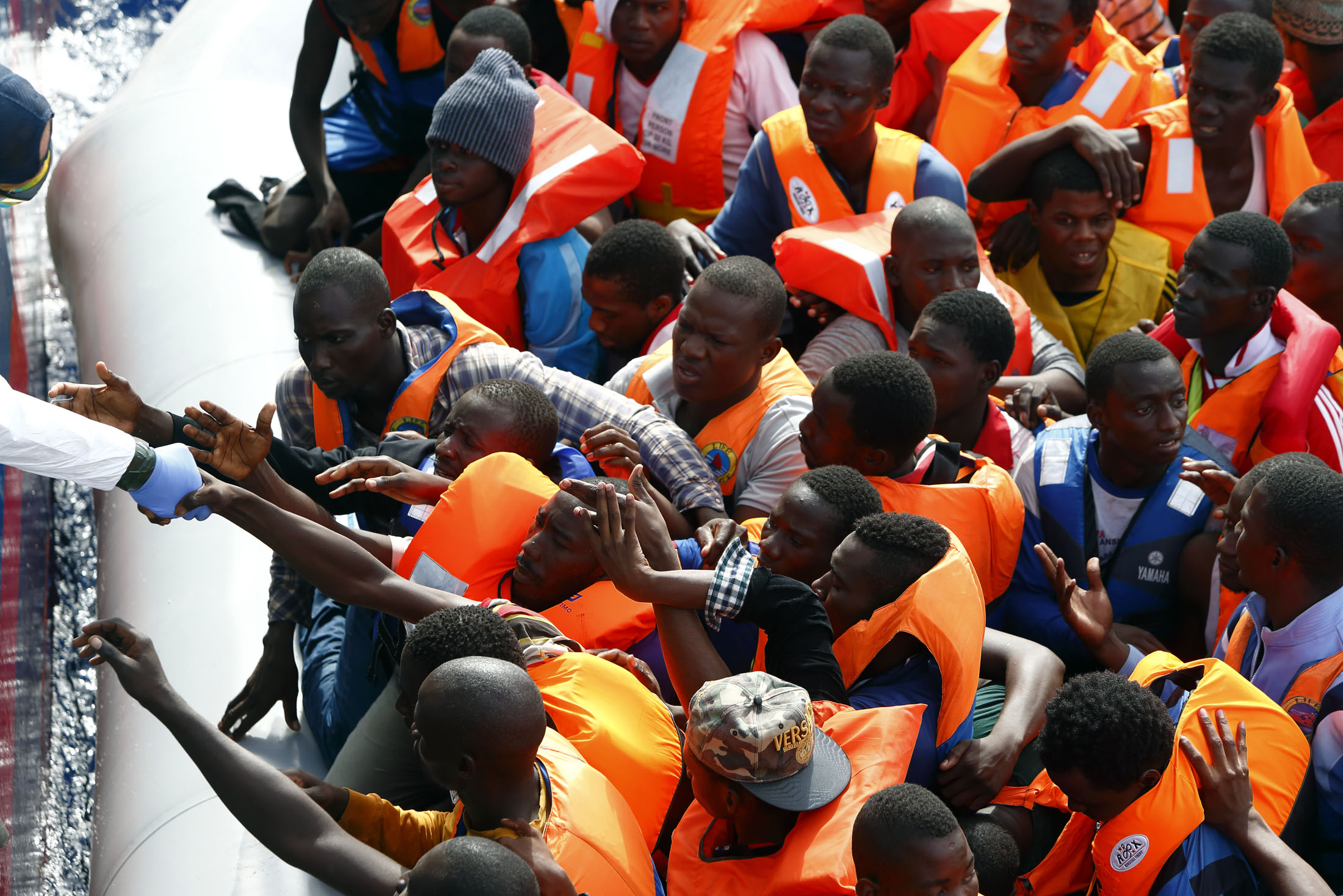 Migrants Rescued Photo: MOAS Migrants Rescued Photo: MOAS
